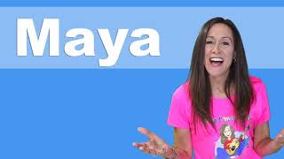 Name Game Song Maya | Learn to Spell the Name Maya | Patty's Primary Songs