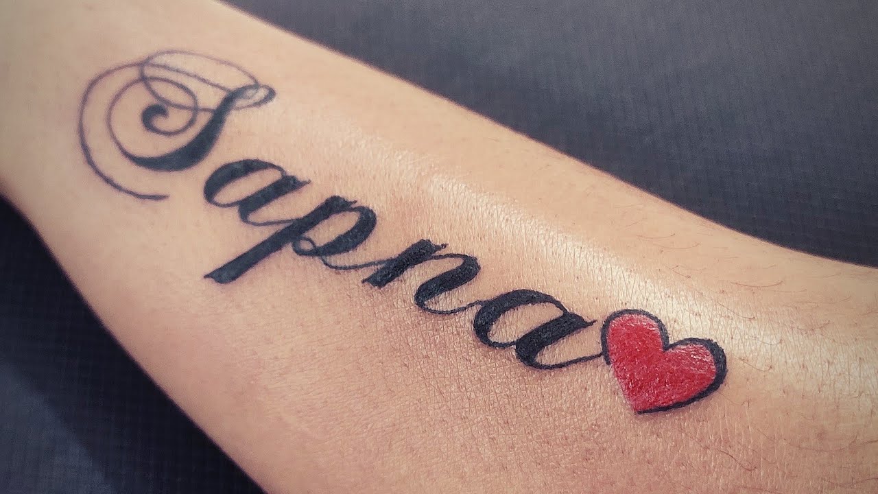 Sapna Name Tattoo Youtube
