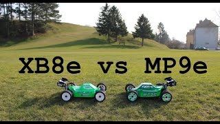 RC Kyosho MP9e vs Xray XB8e