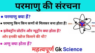 परमाणु की संरचना | What Is Atom Molecule | परमाणु और अणु क्या होते हैं| in Hindi