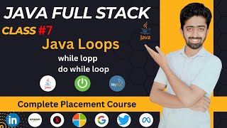 while and do-while loop in java | Java Full Stack Development Course in Hindi | lecture 7