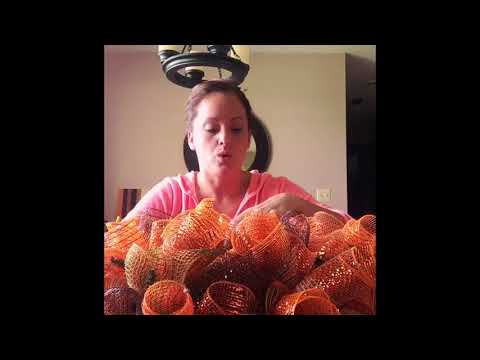 How To Make a Beautiful Fall Deco Mesh Wreath How To Make a Beautiful Fall Deco Mesh Wreath