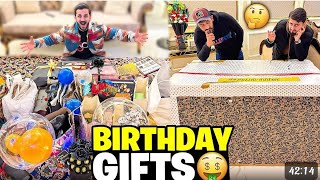 Finally Birthday Gifts unboxing🙈What's in the Big Box🤔#rajabfamily