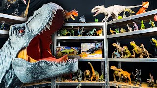 ULTIMATE Jurassic World Dominion Dinosaur Shelf Tour | T Rex, Raptors, I Rex, Spinosaurus Collection