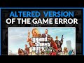 How To Fix GTA 5 Altered Version Of The Game Error - Full Guide (2024)