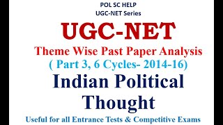 Theme wise Past Year Paper Analysis of UGC-NET Political Science: Indian Political Thought