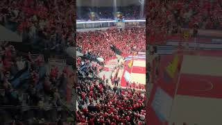 Hapoel Tel Aviv fans singing national anthem