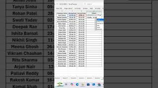 Calculate Employee Work Tenure in Excel Using DATEDIF – Years & Months Format #excelshorts #excel