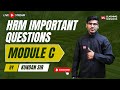 Module C HRM Questions | Most Important concepts | Marathon class