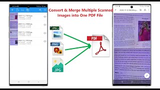 How to Merge Multiple Scanned Image Files to One PDF File in Android
