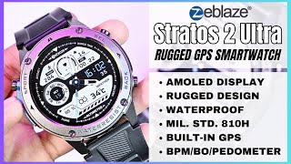 Zeblaze Stratos 2 Ultra | Rugged GPS Smartwatch | Full Review | Sensors, WaterProof & Drop Test!