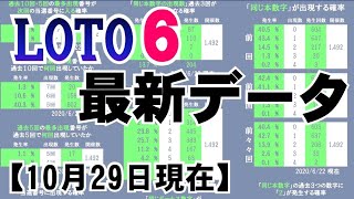 🟢ロト６最新データまとめ🟢10月29日現在