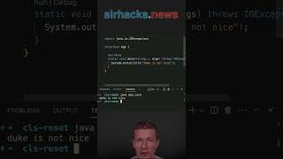 Clear Screen / Reset Terminal #java #shorts