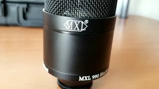 Me Talking about my New Microphone: MXL 990