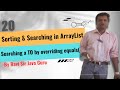 20- Sorting in ArrayList, Searching element in ArrayList, Searching TO by overriding equals() method