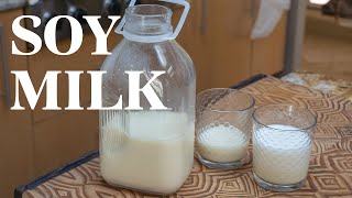 SOY MILK - Make your own at home! No "beany"-flavor! Froths beautifully