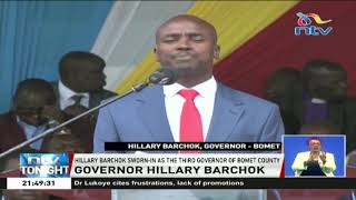 Hillary Barchok sworn in as the third governor of Bomet County