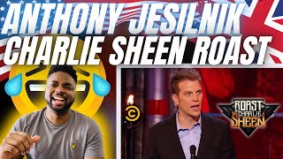 🇬🇧BRIT Reacts To CHARLIE SHEEN ROASTED BY ANTHONY JESILNIK!
