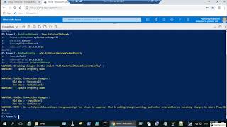 Microsoft Azure Create a virtual network using PowerShell