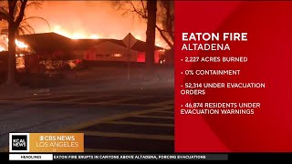 Southern California Firestorms, KCAL Channel 9, January 8, 2025 3 AM - 11 AM PST