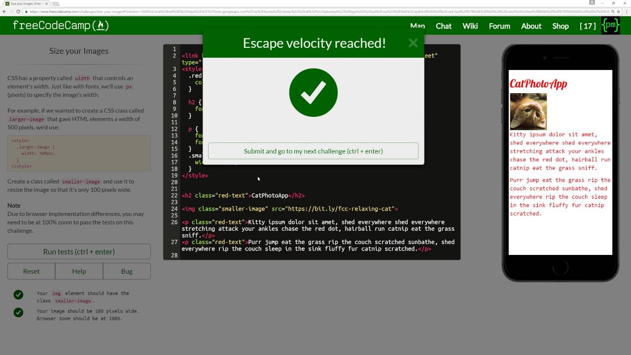 FreeCodeCamp HTML/CSS - Part I - YouTube