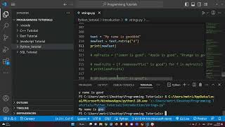 Python Tutorial 2.1.12 - Using the String Method "Removesuffix"