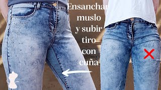 ¡Adiós pantalones ajustados! Ensancha muslos y sube tiro con cuña (DIY)