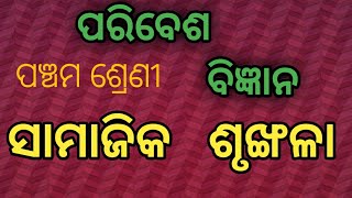 #ପରିବେଶ ବିଜ୍ଞାନ#ପ୍ରଥମ ଅଧ୍ୟାୟ# ସାମାଜିକ ଶୃଙ୍ଖଳା#ପଞ୍ଚମ ଶ୍ରେଣୀ #