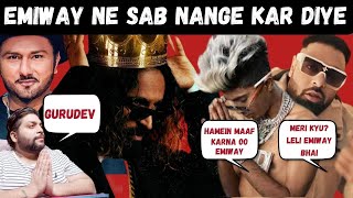 BADSHAH VS EMIWAY BANTAI - KING OF INDIAN HIP HOP (DISS TRACK) | YO YO HONEY SINGH | REACTION BY RG