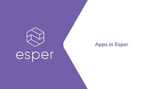 Application Management on Esper