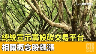 總統宣示籌設碳交易平台　相關概念股飆漲｜華視新聞 20230424