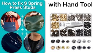 How to fix S Spring Press Studs with Hand Tool