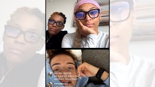 Dijonai Carrington, Marina Mabrey, Nalyssa Smith Instagram live