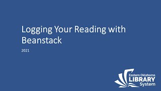 Logging your Reading with Beanstack
