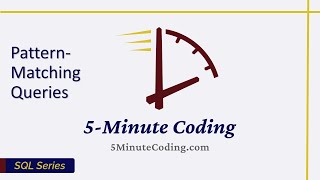 Pattern-Matching Queries in SQL