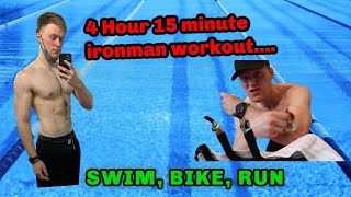 4 HOUR 15 MINUTE IRONMAN TRIATHLON TRAINING WORKOUT | 16 WEEKS OUT...