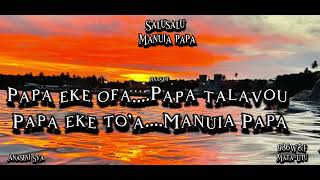 SALUSALU - MANUIA PAPA (PAROLES)