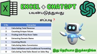 ChatGPT ஐப் பயன்படுத்தி Excel இல் ஒரு Function உருவாக்குவது எப்படி? | ChatGPT + Excel | #chatgpt