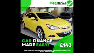 Looking For a Car on Finance?  Vauxhall Astra GTC