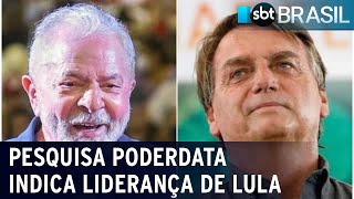 Pesquisa PoderData: Lula tem 44% dos votos e Bolsonaro, 37% | SBT Brasil (21/09/22)