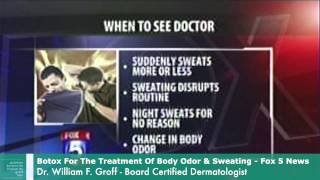 Botox for Excessive Sweating with Dermatologist Dr Groff