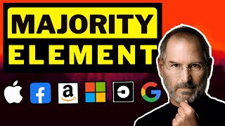 Majority Element: 169 - Sorting + Array interview question @ google, apple, amazon, meta, microsoft