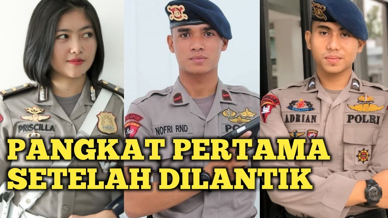 PANGKAT POLISI SETELAH DILANTIK DARI PENDIDIKAN || KORPS BRIMOB ...