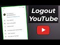 How to Sign out from YouTube in Android Mobile 2024