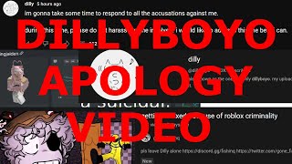 DILLYBOYO APOLOGY VIDEO LEAKED