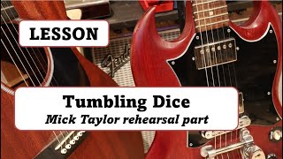 Tumbling Dice Mick Taylor 1972 rehearse lesson Rhythm