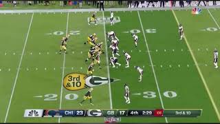 Aaron Rodgers to Randall Cobb 75 Yard Game Winning Touchdown Packers vs Bears