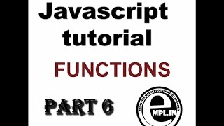 JavaScript tutorial in Hindi Part-6 functions