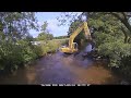 weir removal on the river dove timelapse