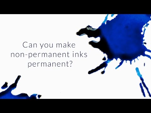 Can You Make Non-Permanent Inks Permanent? - Q&A Slices Can You Make Non-Permanent Inks Permanent? - Q&A Slices